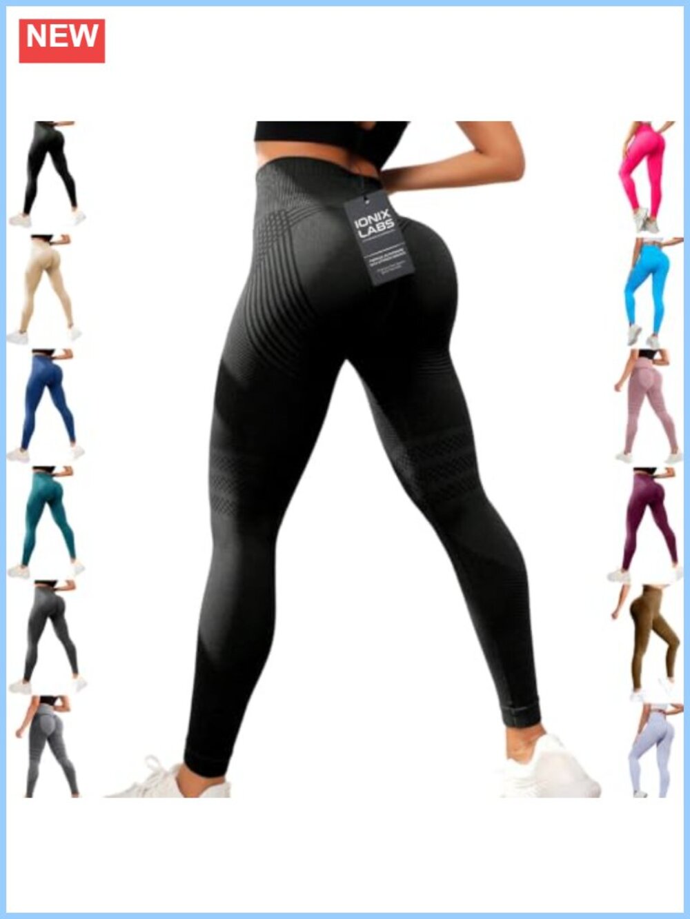 Women's High Waisted Compression Leggings, Butt Lifting, Squat Proof Workout